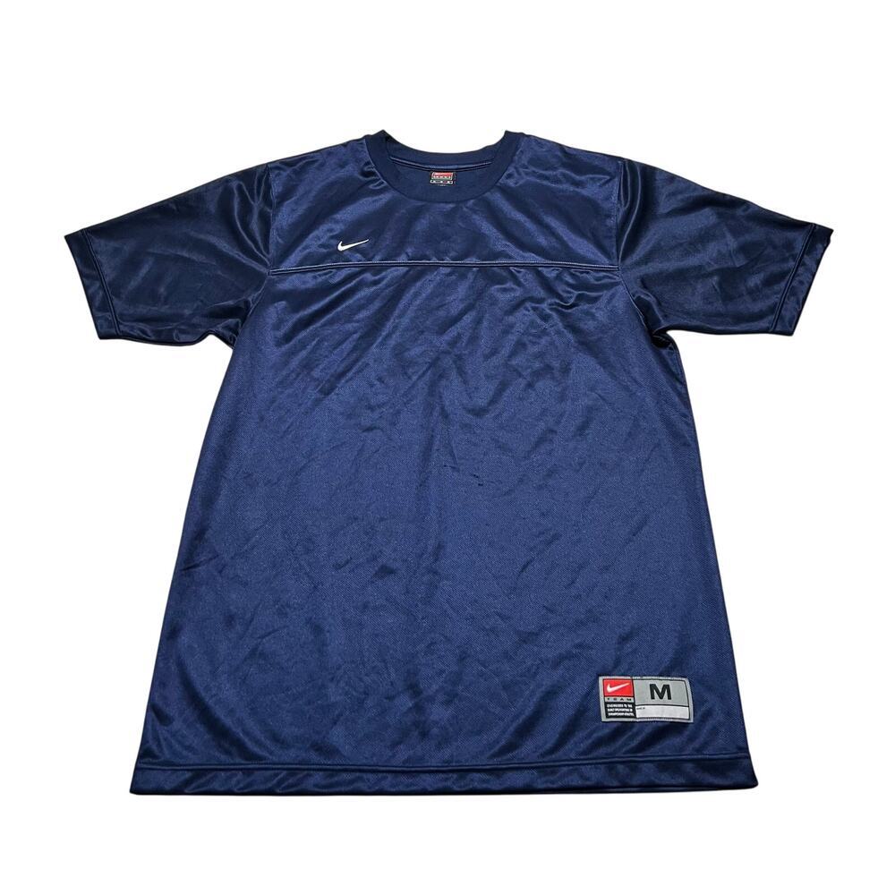 Vtg 90's Nike Men's T-shirt Short Sleeve Blue‎ Size Medium -Y2K outdoors jersey